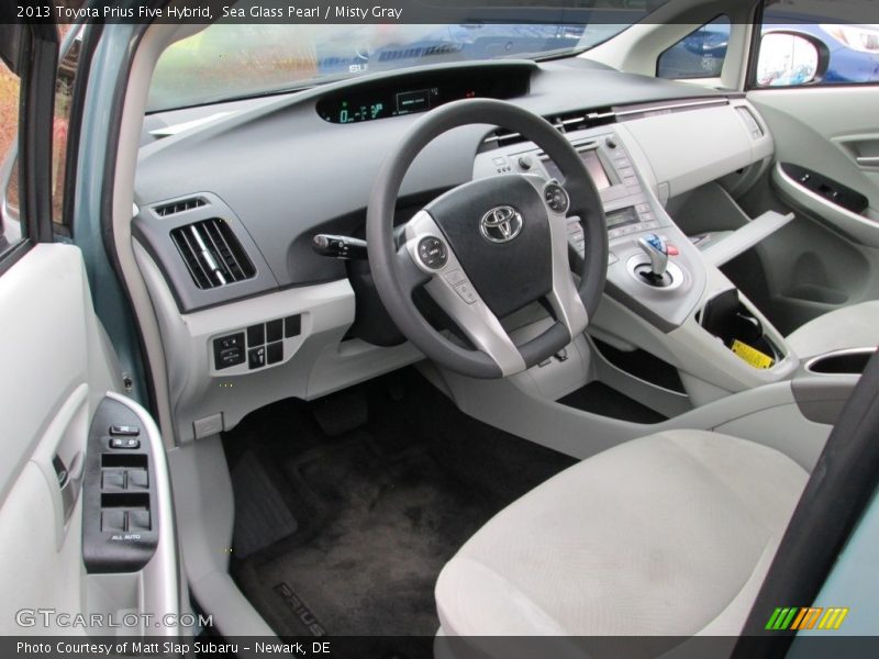 Sea Glass Pearl / Misty Gray 2013 Toyota Prius Five Hybrid
