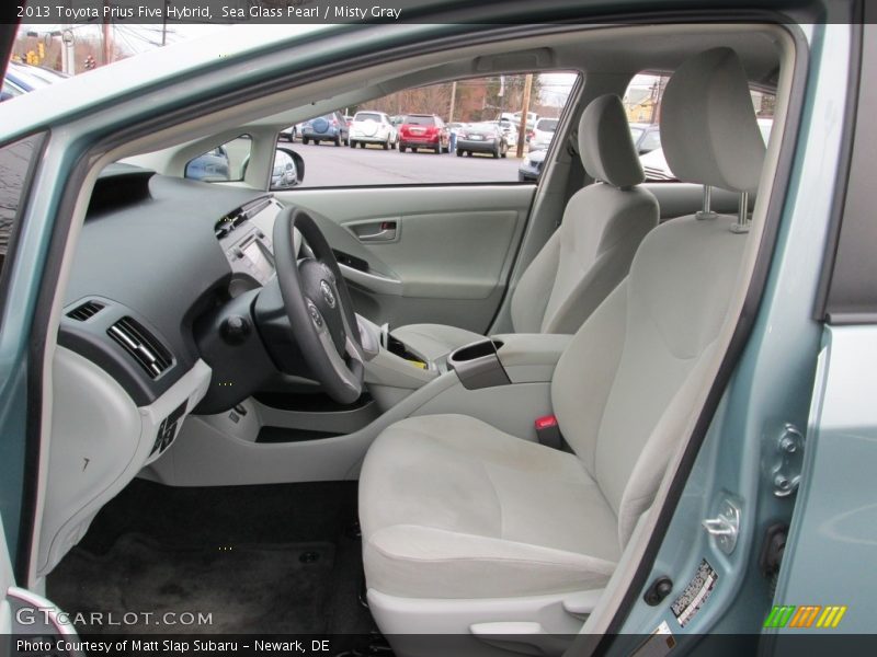 Sea Glass Pearl / Misty Gray 2013 Toyota Prius Five Hybrid