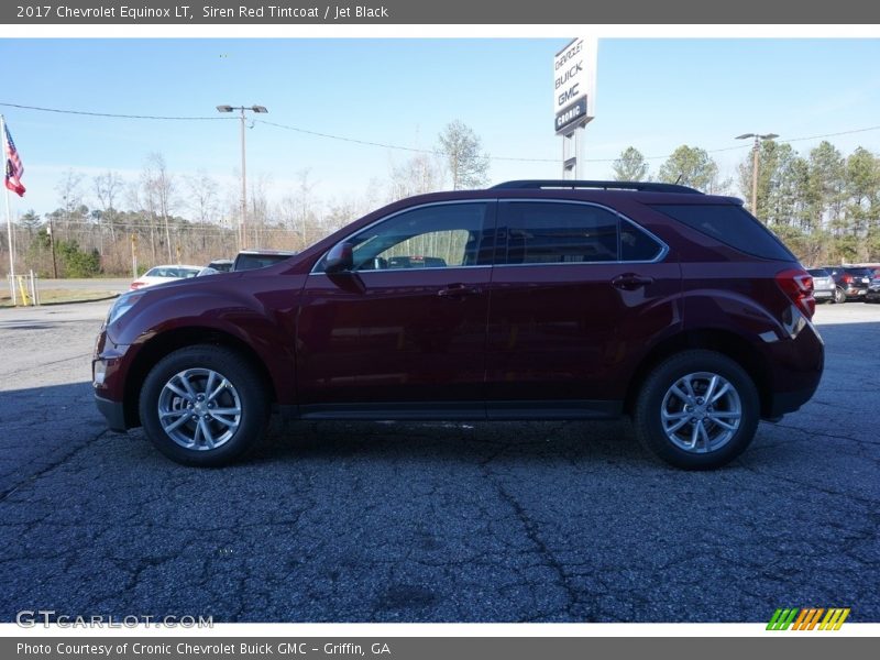 Siren Red Tintcoat / Jet Black 2017 Chevrolet Equinox LT