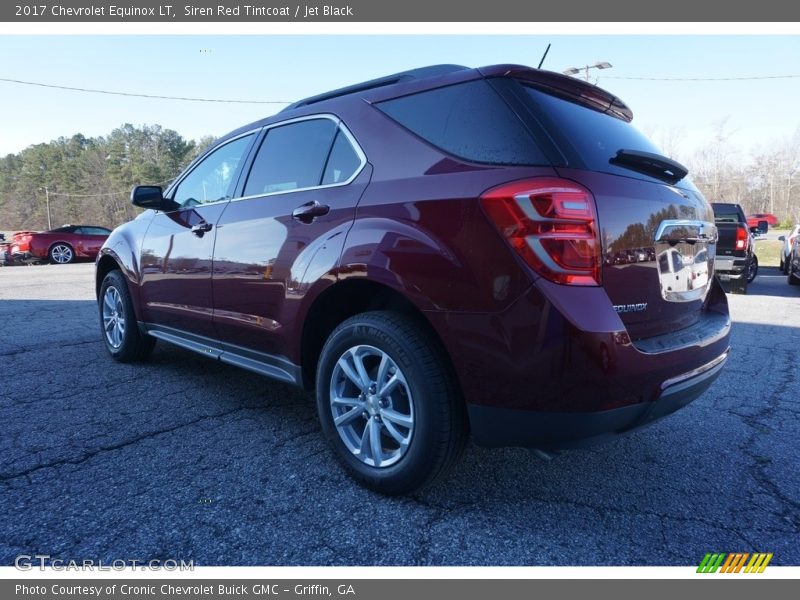 Siren Red Tintcoat / Jet Black 2017 Chevrolet Equinox LT