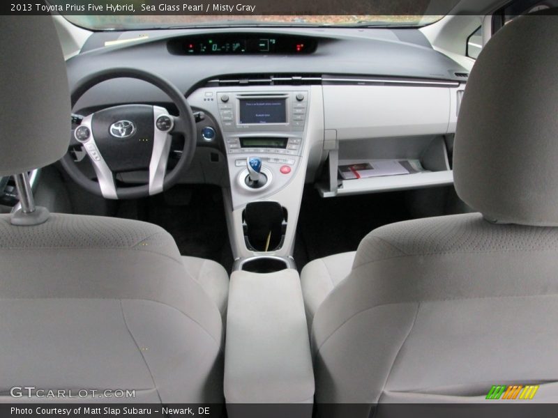 Sea Glass Pearl / Misty Gray 2013 Toyota Prius Five Hybrid