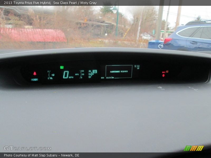 Sea Glass Pearl / Misty Gray 2013 Toyota Prius Five Hybrid