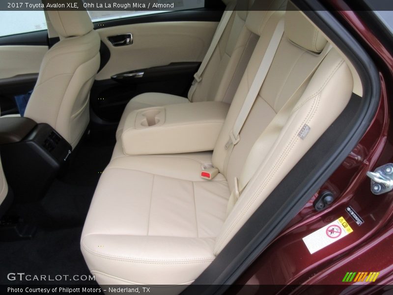 Rear Seat of 2017 Avalon XLE