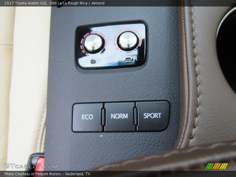 Controls of 2017 Avalon XLE