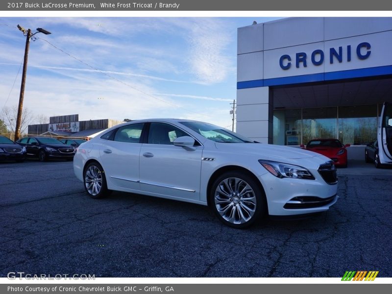 White Frost Tricoat / Brandy 2017 Buick LaCrosse Premium