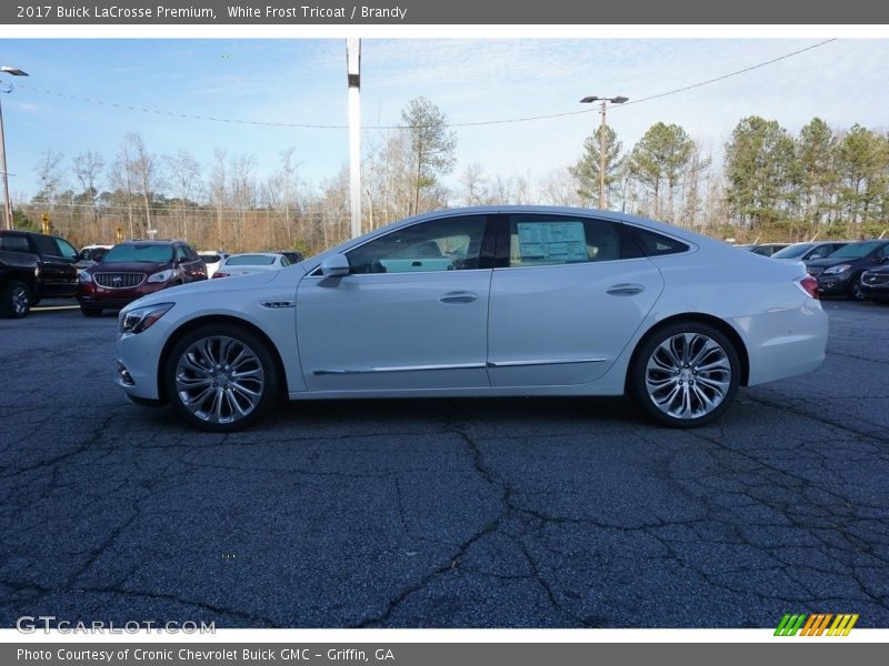 White Frost Tricoat / Brandy 2017 Buick LaCrosse Premium