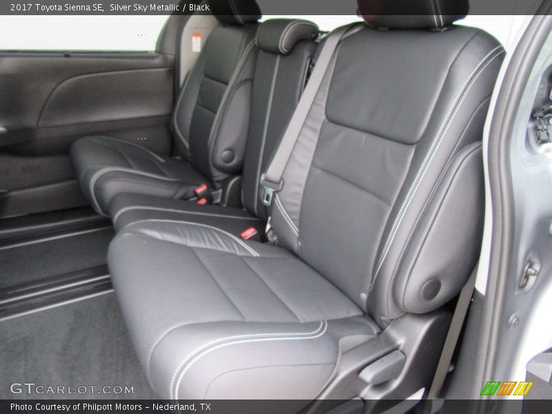 Rear Seat of 2017 Sienna SE