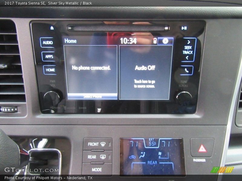 Controls of 2017 Sienna SE