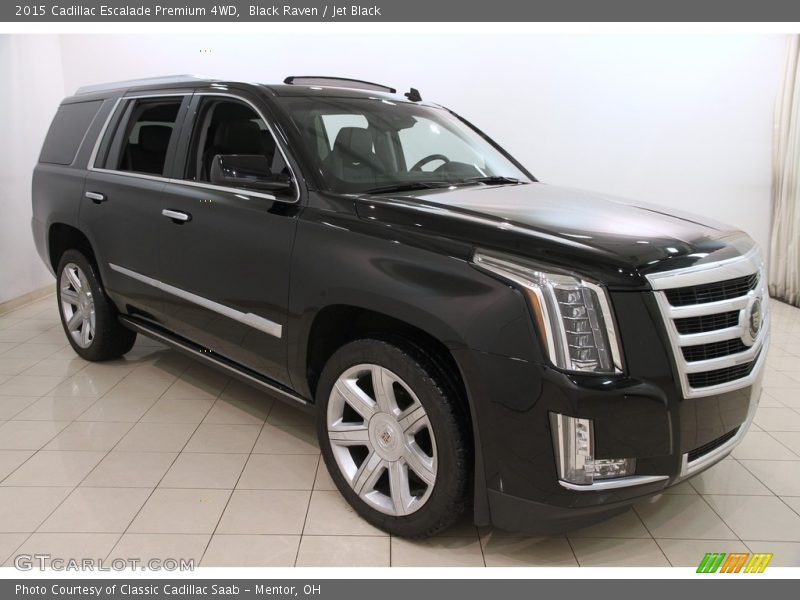 Black Raven / Jet Black 2015 Cadillac Escalade Premium 4WD