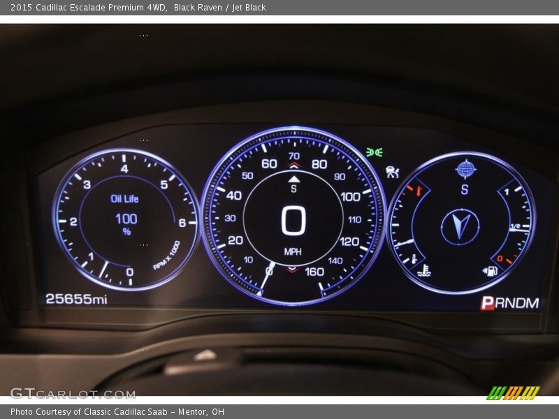 Black Raven / Jet Black 2015 Cadillac Escalade Premium 4WD