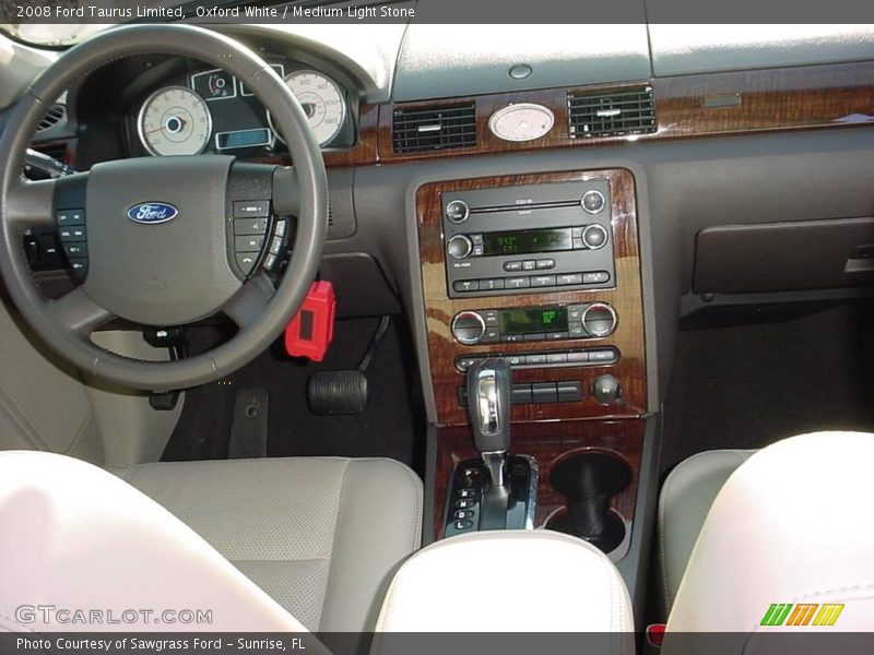 Oxford White / Medium Light Stone 2008 Ford Taurus Limited