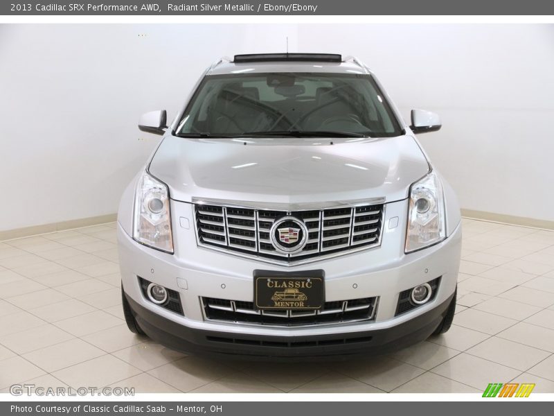 Radiant Silver Metallic / Ebony/Ebony 2013 Cadillac SRX Performance AWD