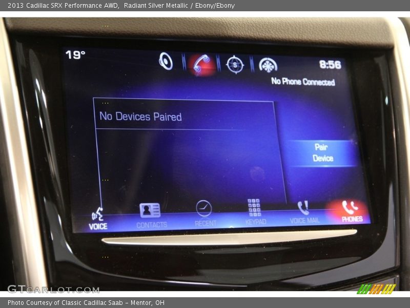 Radiant Silver Metallic / Ebony/Ebony 2013 Cadillac SRX Performance AWD