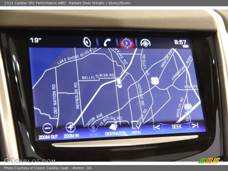 Radiant Silver Metallic / Ebony/Ebony 2013 Cadillac SRX Performance AWD