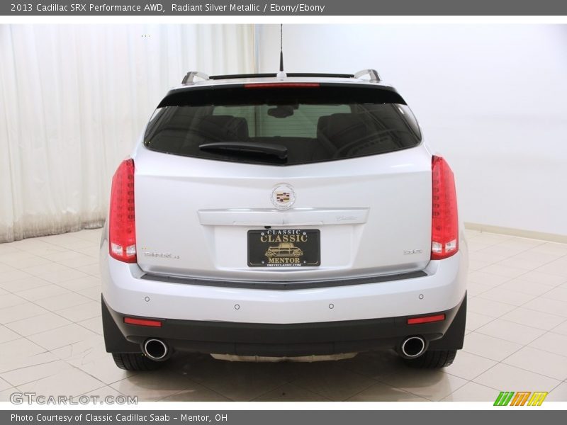 Radiant Silver Metallic / Ebony/Ebony 2013 Cadillac SRX Performance AWD