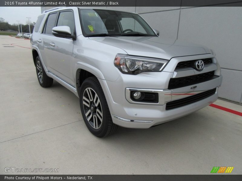 Classic Silver Metallic / Black 2016 Toyota 4Runner Limited 4x4
