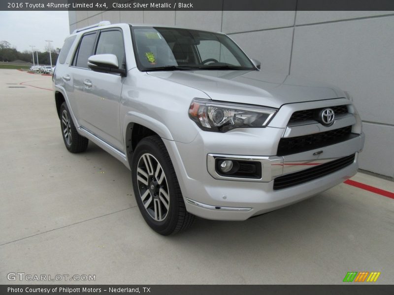 Classic Silver Metallic / Black 2016 Toyota 4Runner Limited 4x4