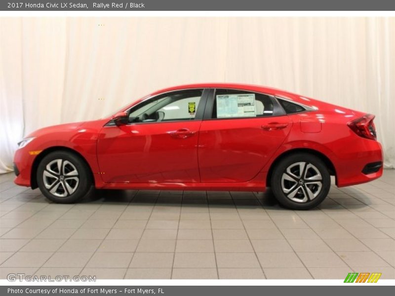 Rallye Red / Black 2017 Honda Civic LX Sedan