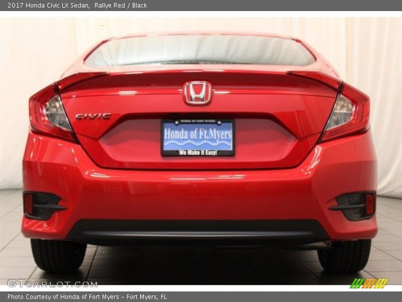 Rallye Red / Black 2017 Honda Civic LX Sedan