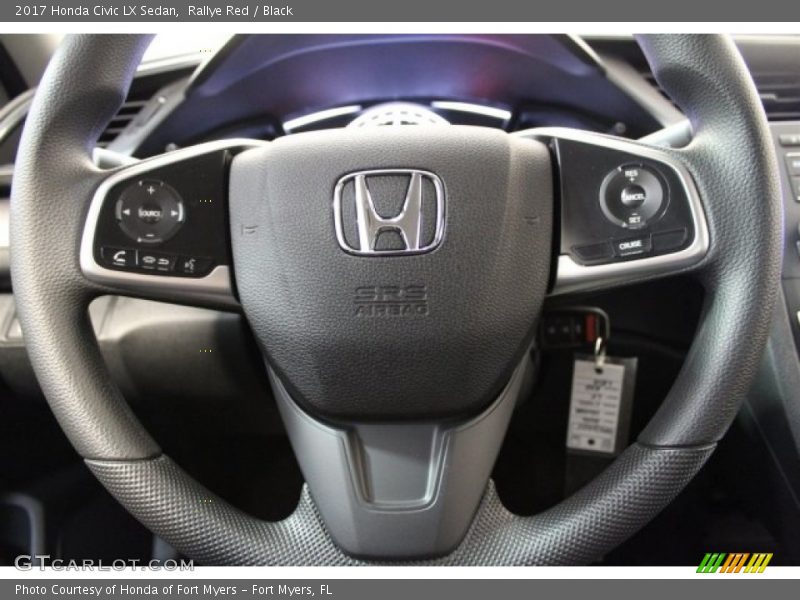 Rallye Red / Black 2017 Honda Civic LX Sedan