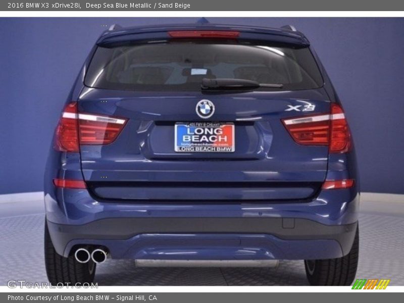 Deep Sea Blue Metallic / Sand Beige 2016 BMW X3 xDrive28i