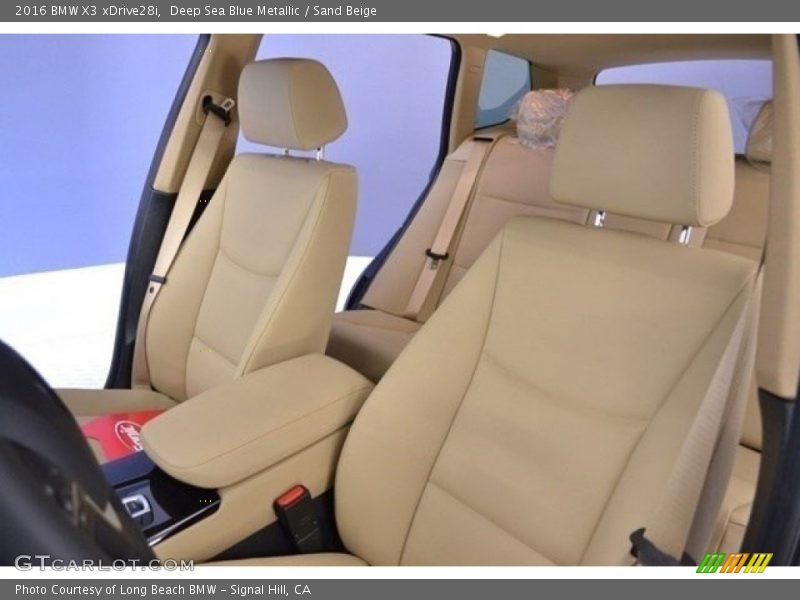 Deep Sea Blue Metallic / Sand Beige 2016 BMW X3 xDrive28i