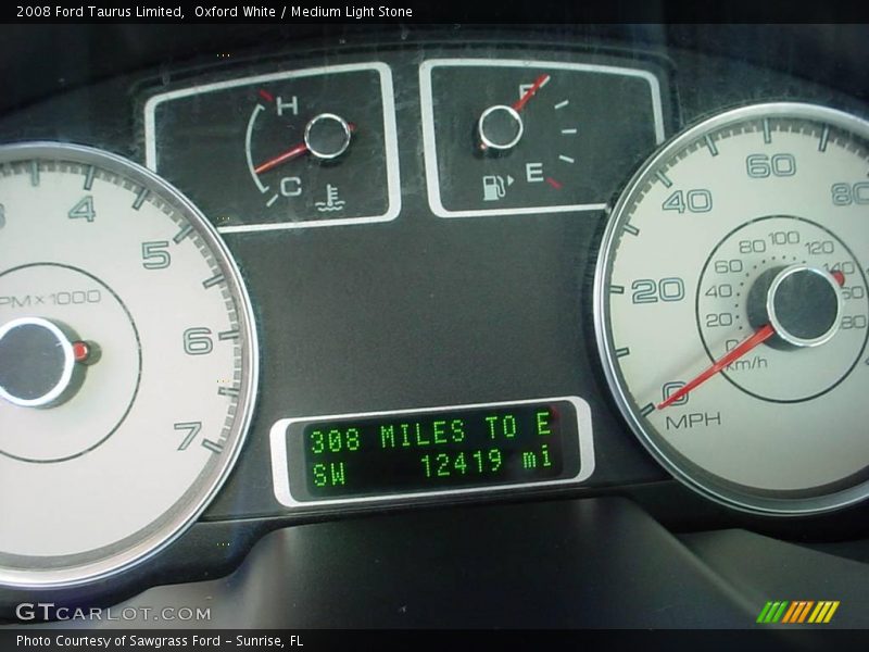 Oxford White / Medium Light Stone 2008 Ford Taurus Limited