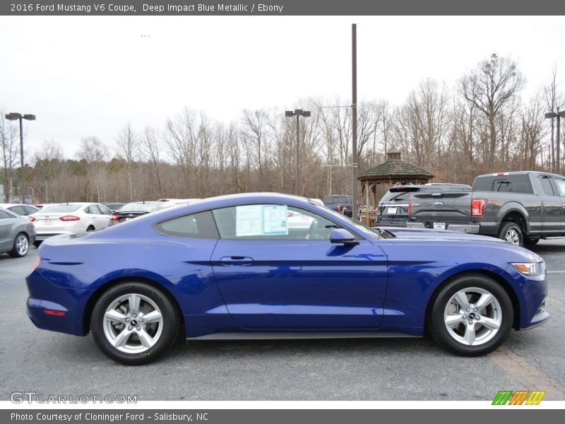 Deep Impact Blue Metallic / Ebony 2016 Ford Mustang V6 Coupe
