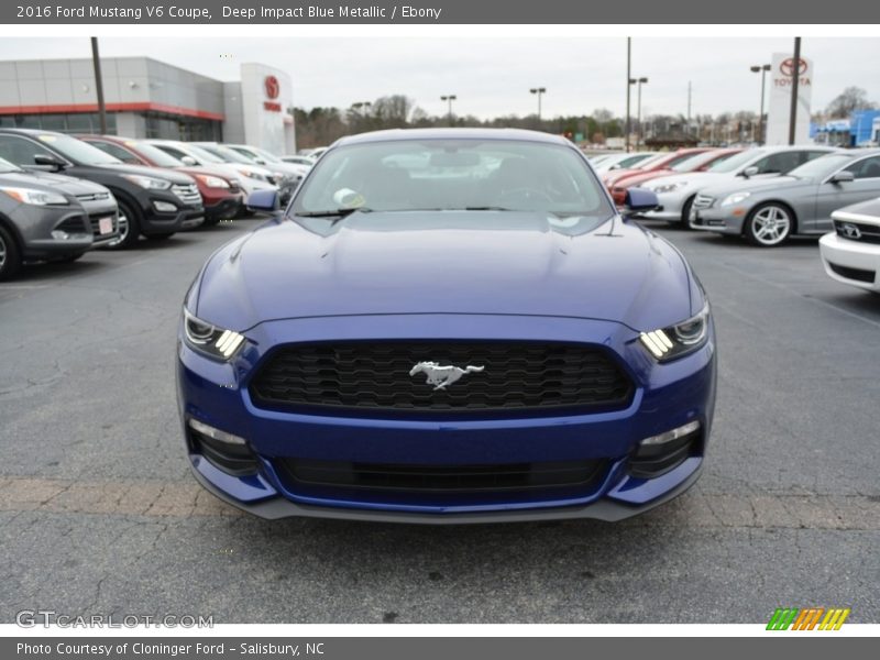 Deep Impact Blue Metallic / Ebony 2016 Ford Mustang V6 Coupe