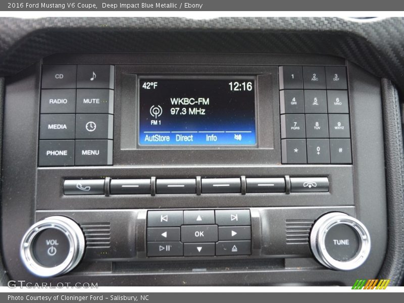Deep Impact Blue Metallic / Ebony 2016 Ford Mustang V6 Coupe