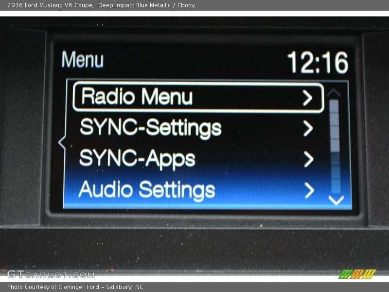 Deep Impact Blue Metallic / Ebony 2016 Ford Mustang V6 Coupe