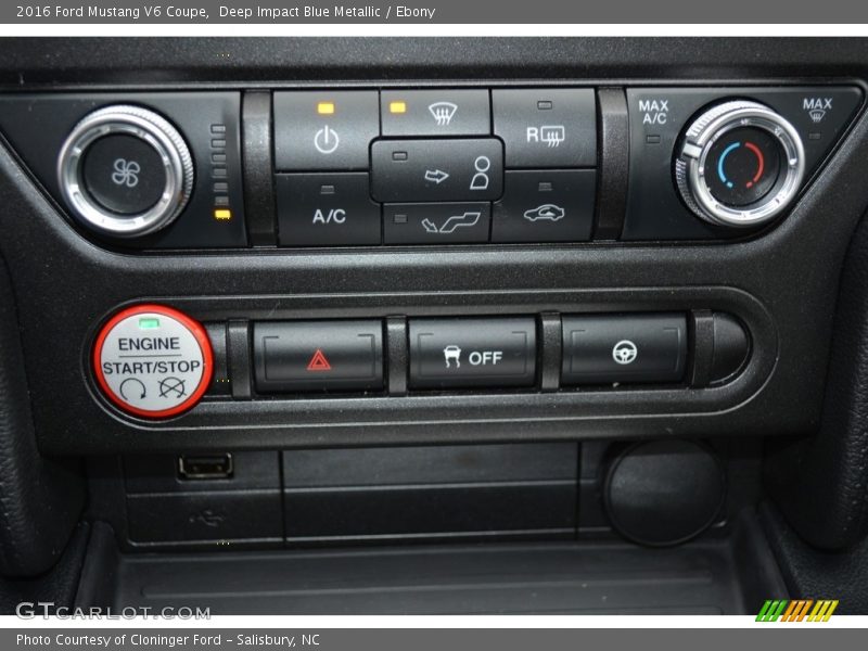 Deep Impact Blue Metallic / Ebony 2016 Ford Mustang V6 Coupe