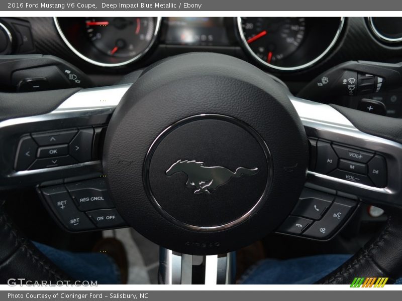Deep Impact Blue Metallic / Ebony 2016 Ford Mustang V6 Coupe