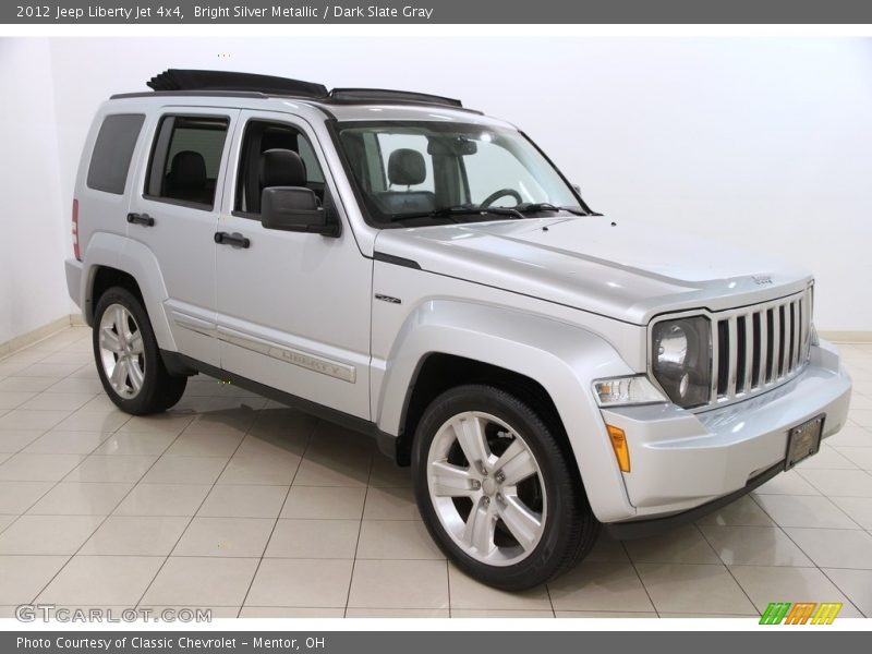 Bright Silver Metallic / Dark Slate Gray 2012 Jeep Liberty Jet 4x4