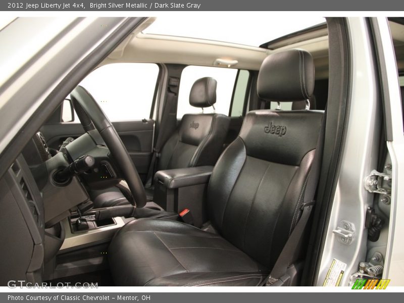 Bright Silver Metallic / Dark Slate Gray 2012 Jeep Liberty Jet 4x4