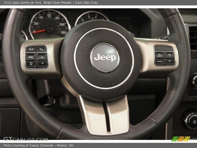Bright Silver Metallic / Dark Slate Gray 2012 Jeep Liberty Jet 4x4