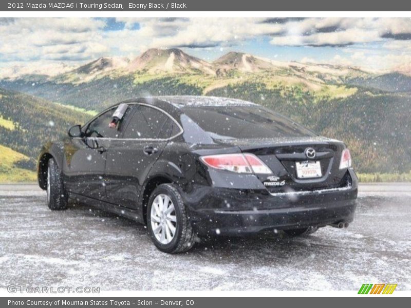 Ebony Black / Black 2012 Mazda MAZDA6 i Touring Sedan