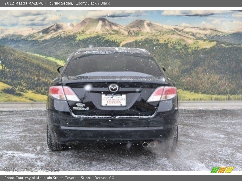 Ebony Black / Black 2012 Mazda MAZDA6 i Touring Sedan