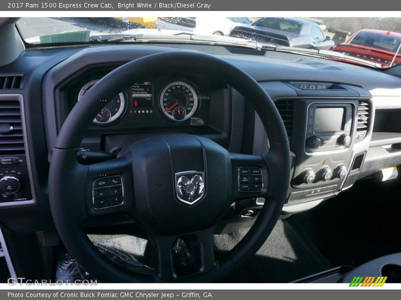 Bright White / Black/Diesel Gray 2017 Ram 1500 Express Crew Cab