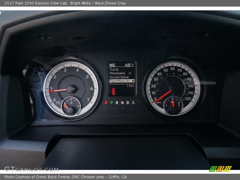 Bright White / Black/Diesel Gray 2017 Ram 1500 Express Crew Cab