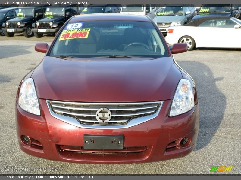 Red Alert / Charcoal 2012 Nissan Altima 2.5 S