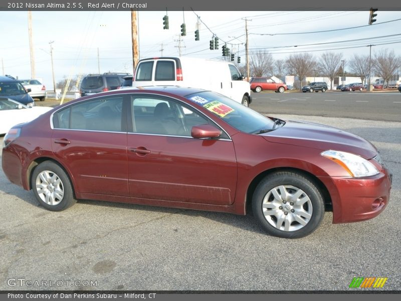 Red Alert / Charcoal 2012 Nissan Altima 2.5 S