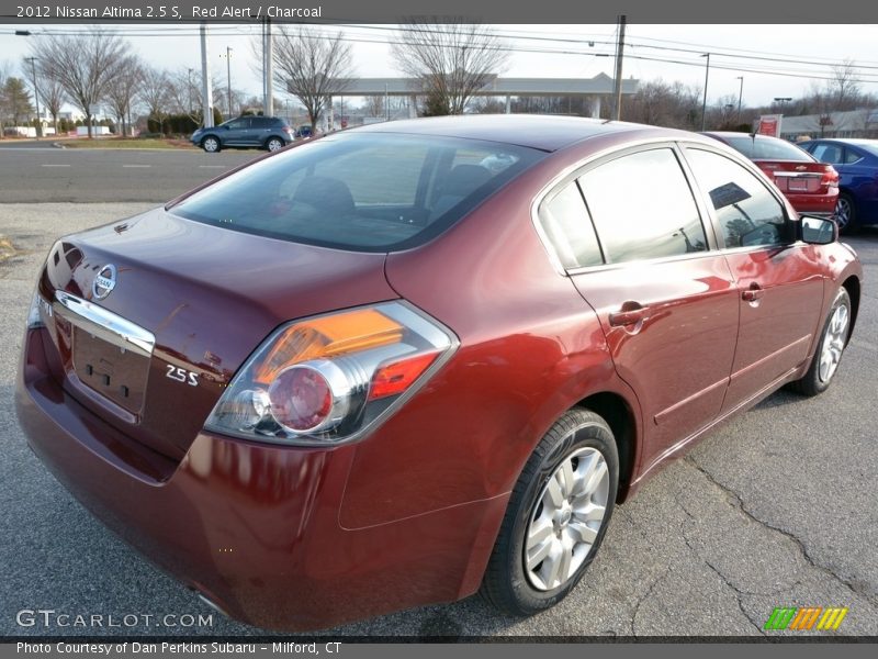 Red Alert / Charcoal 2012 Nissan Altima 2.5 S