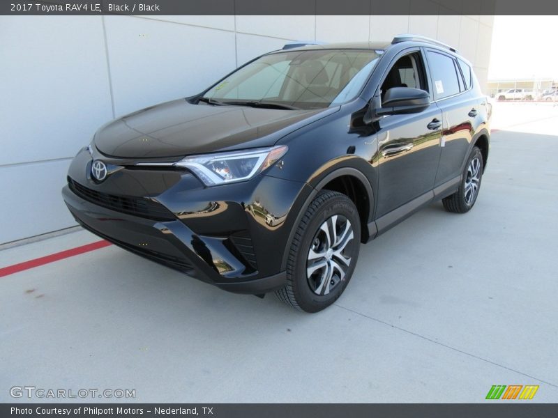 Black / Black 2017 Toyota RAV4 LE