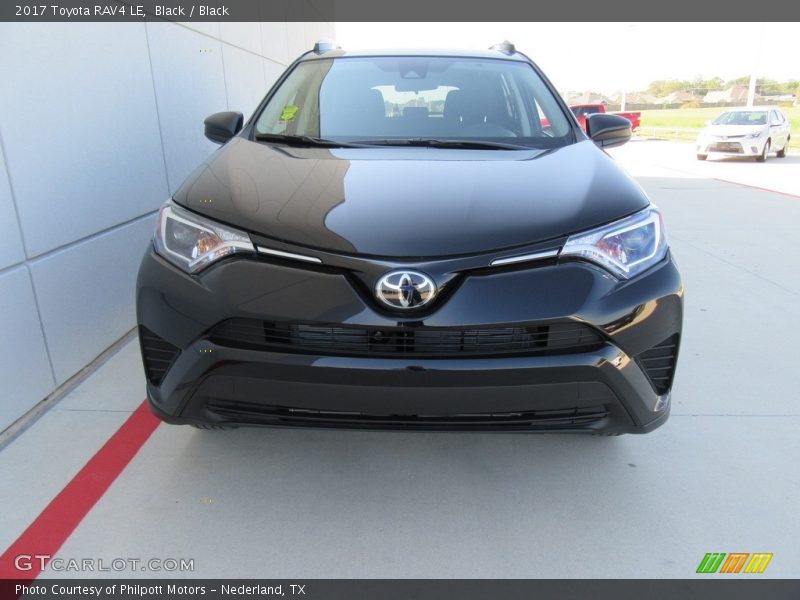 Black / Black 2017 Toyota RAV4 LE