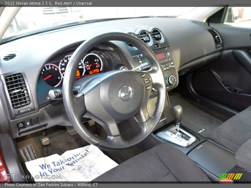 Red Alert / Charcoal 2012 Nissan Altima 2.5 S