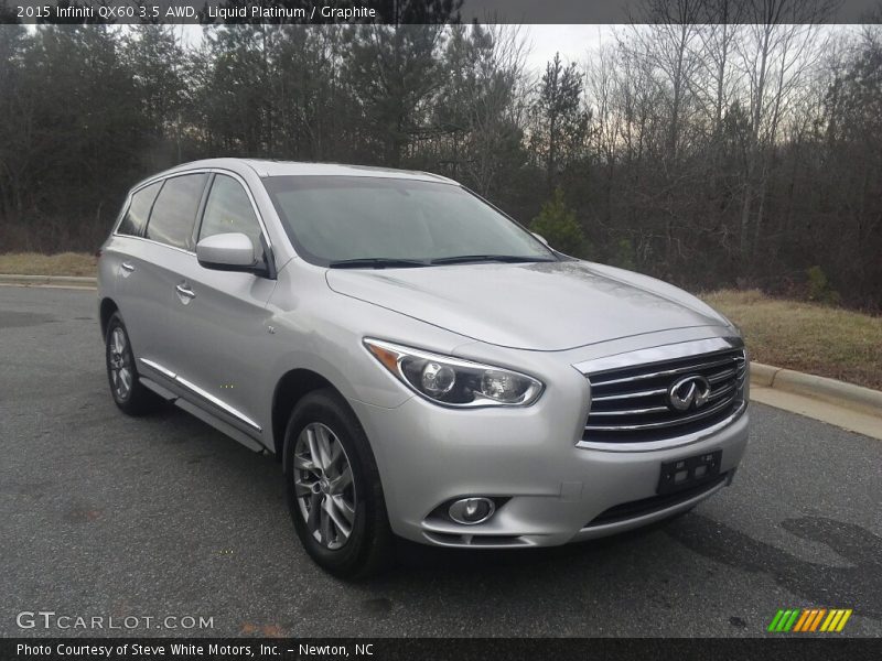 Liquid Platinum / Graphite 2015 Infiniti QX60 3.5 AWD