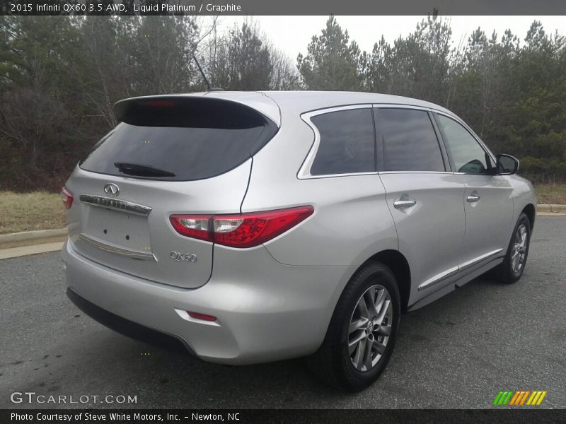 Liquid Platinum / Graphite 2015 Infiniti QX60 3.5 AWD