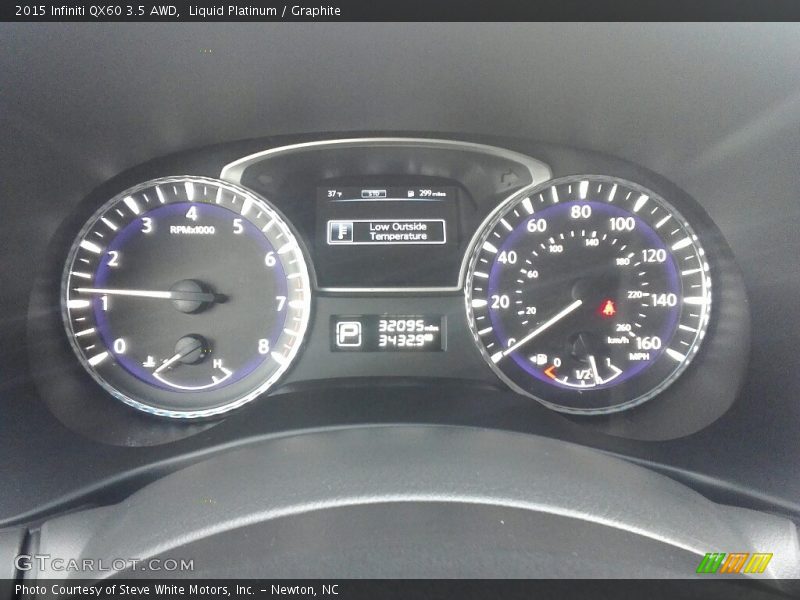Liquid Platinum / Graphite 2015 Infiniti QX60 3.5 AWD
