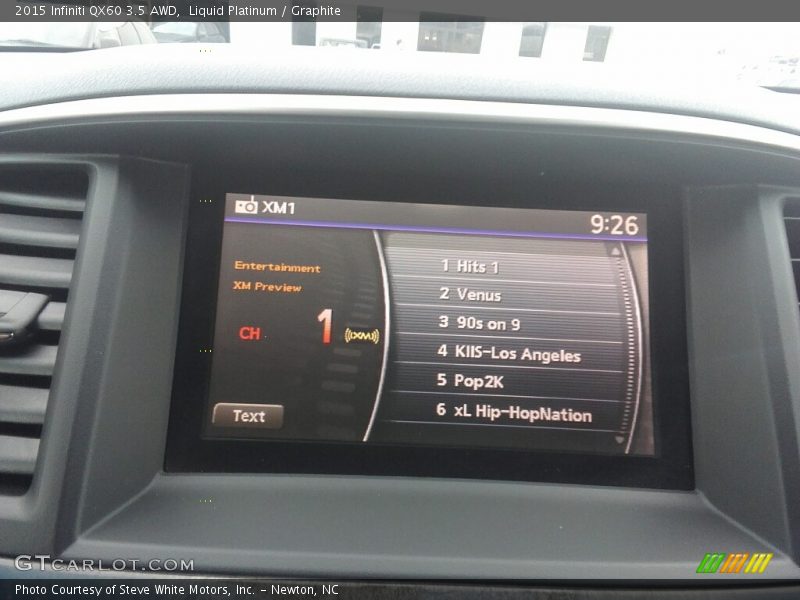 Liquid Platinum / Graphite 2015 Infiniti QX60 3.5 AWD